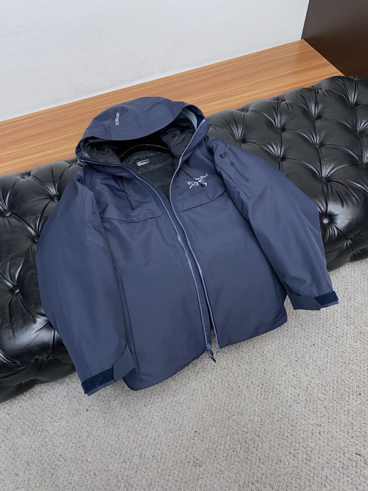 Arcteryx Male Down Jacket White Duck Down Hooded S-l-xl