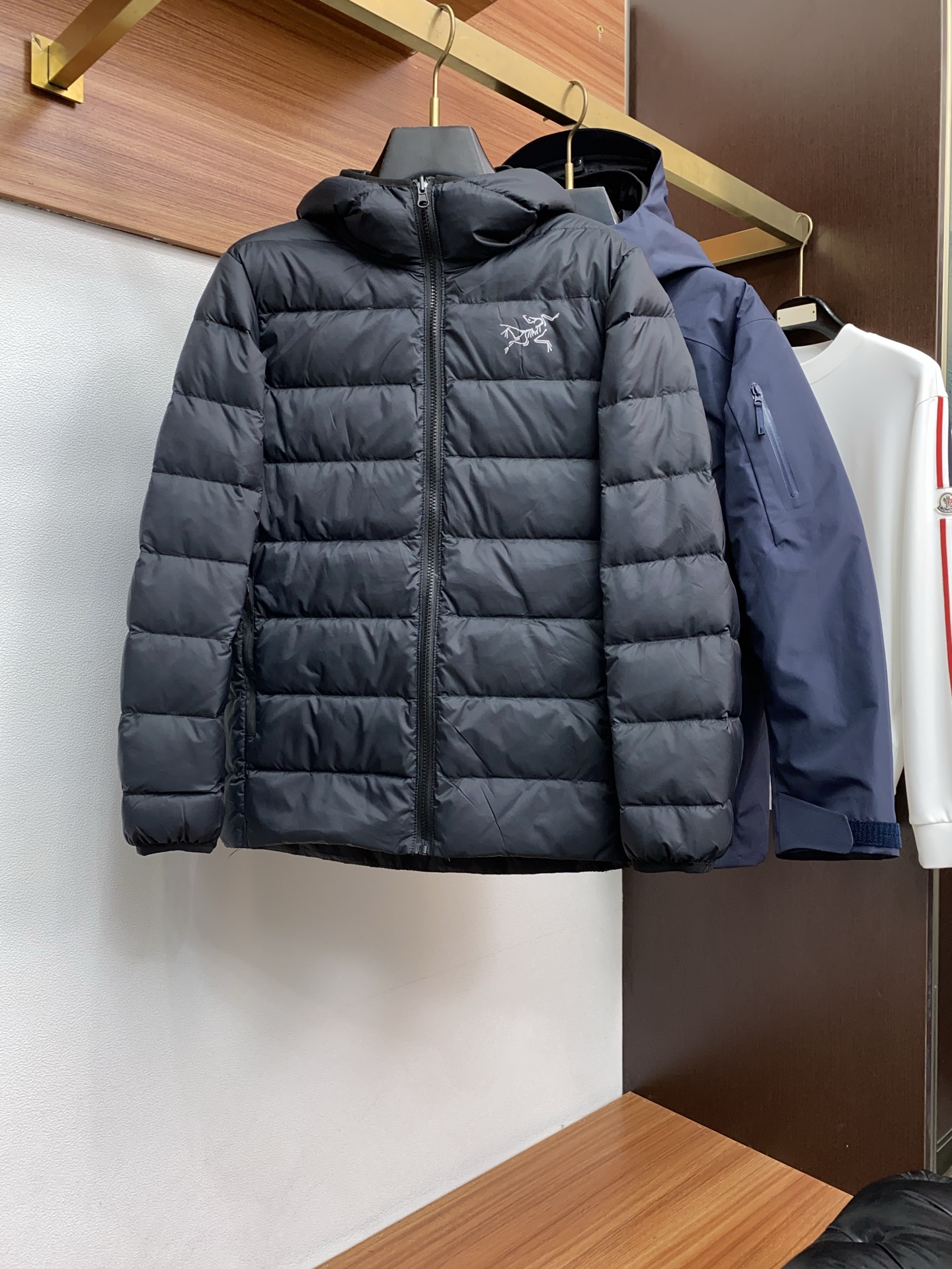 Arcteryx Male Down Jacket White Duck Down Hooded S-l-xl