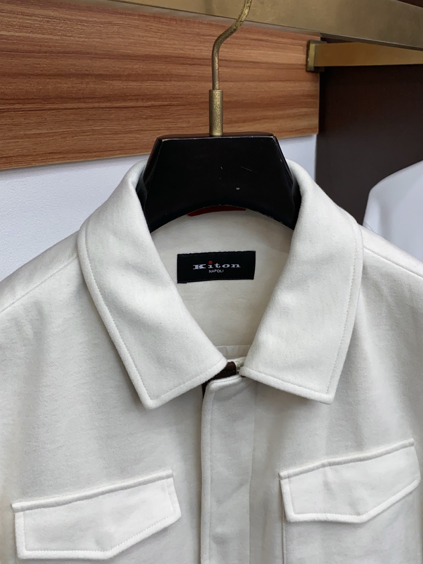 Kiton Male Jacket Wool Blue Slim Fit M-xl