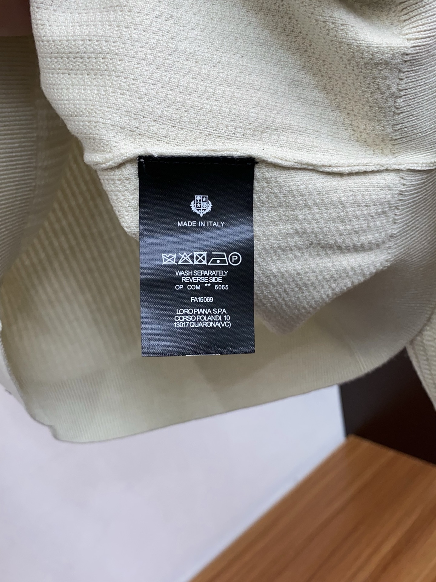 Loro Piana Male Basic Clothing Wool M-l-xl