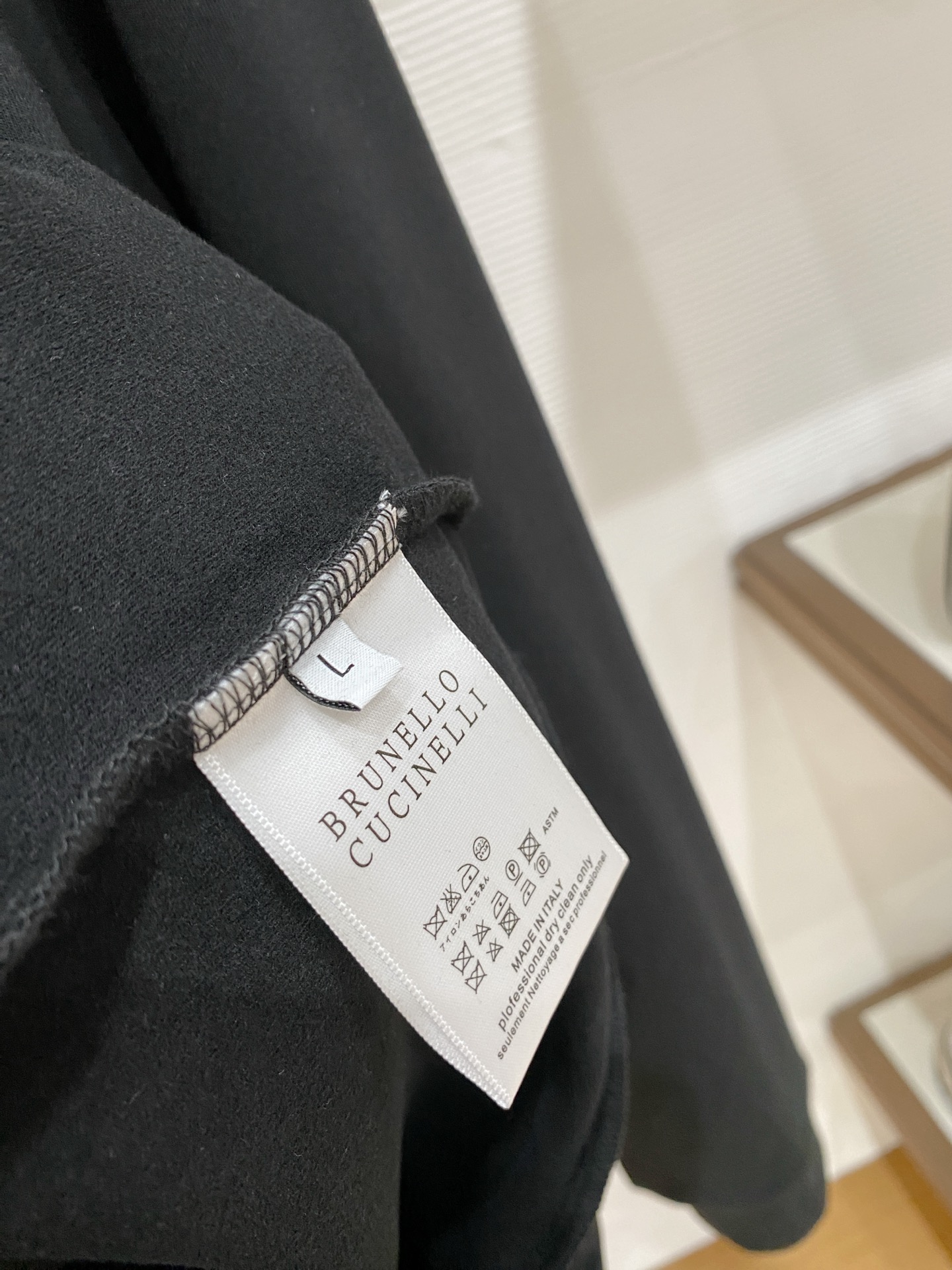 Brunello Cucinelli Male Hoodie Black S