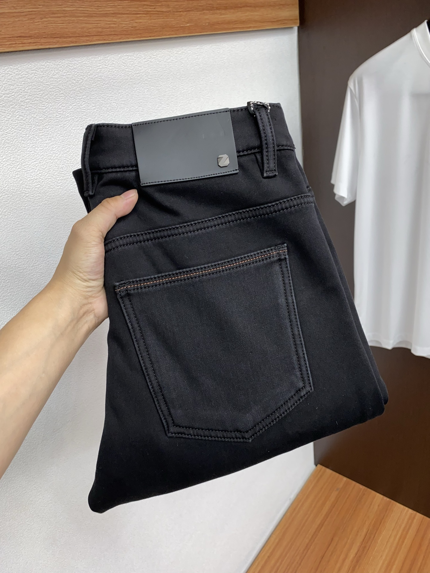 Ermenegildo Zegna Male Jeans Fleece Lined S-l