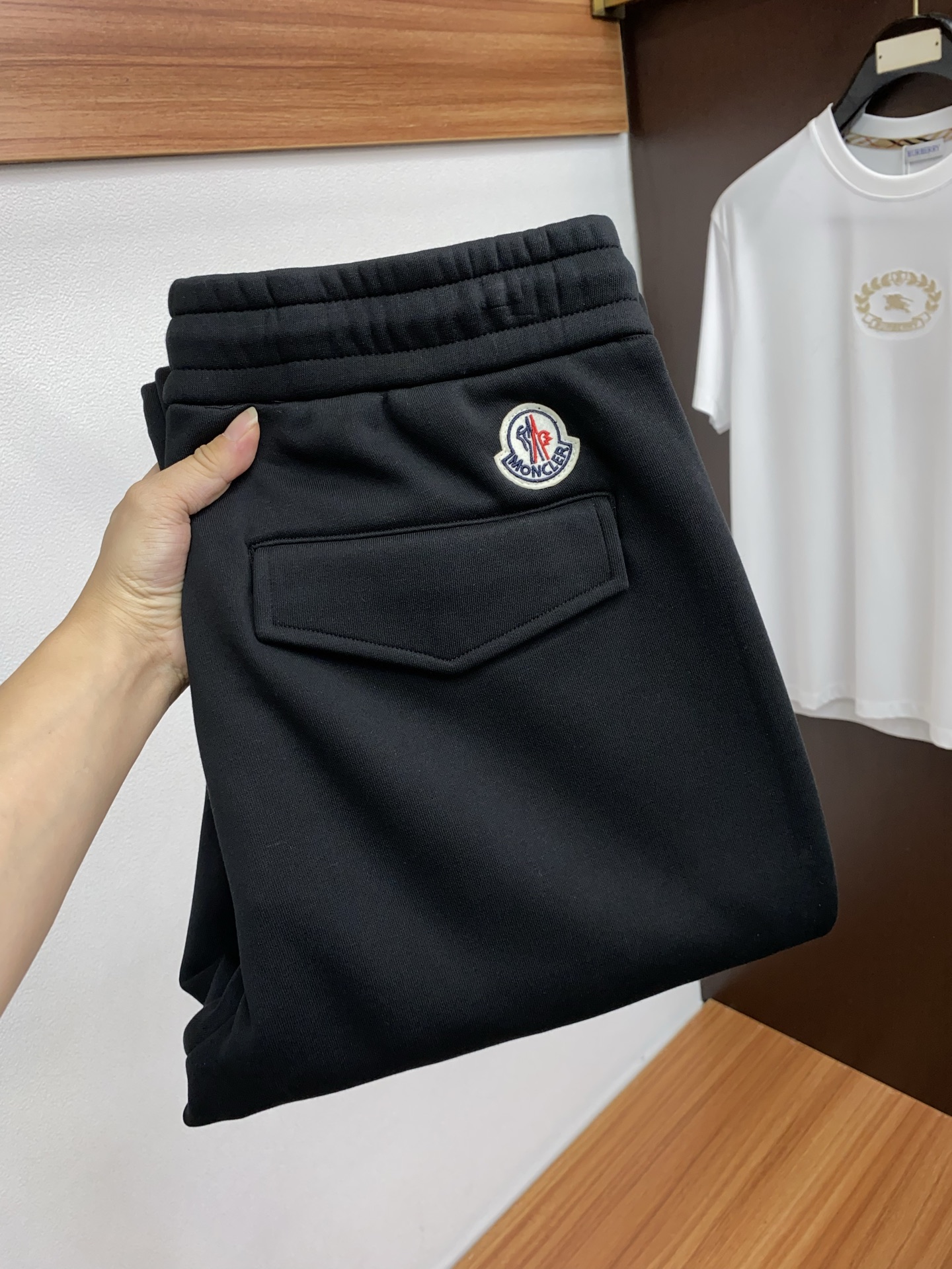Moncler Male Sports Pants Cotton Fleece Lined S-m-l