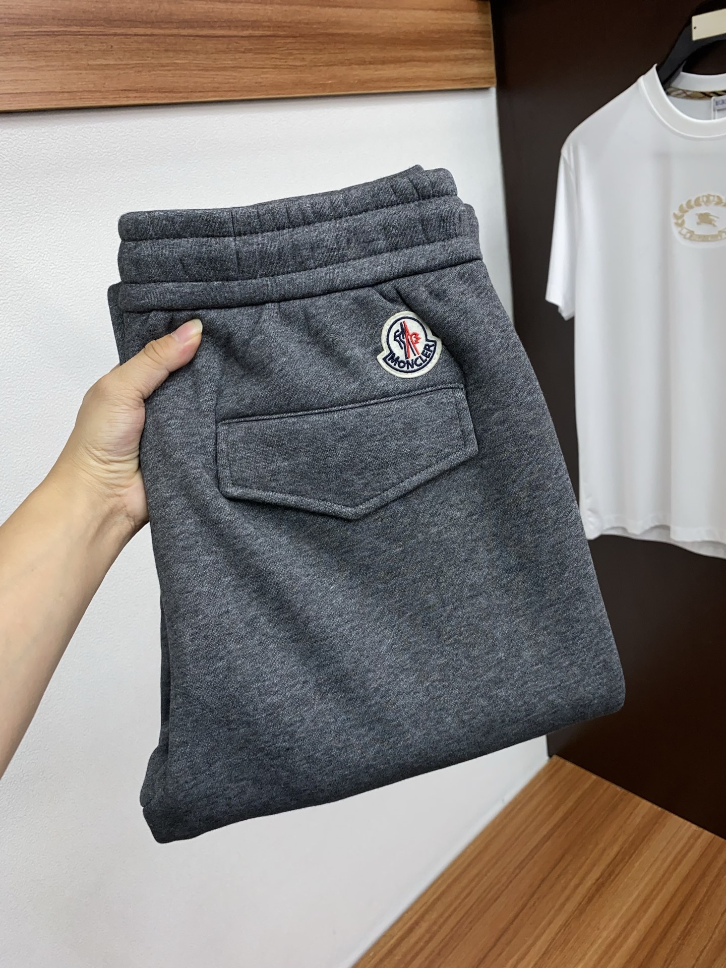Moncler Male Sports Pants Cotton Fleece Lined S-m-l
