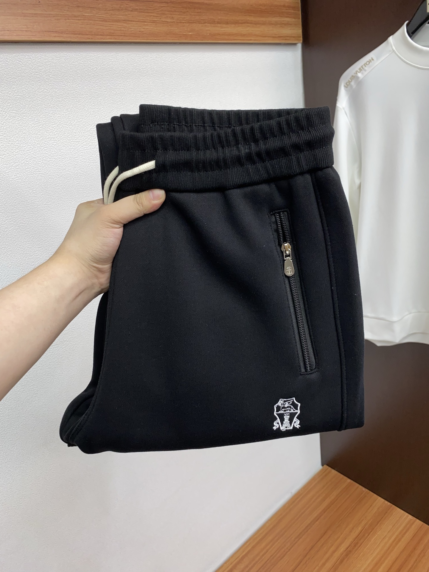 Brunello Cucinelli Male Sports Pants Cotton Fleece Lined S-m-l-xl