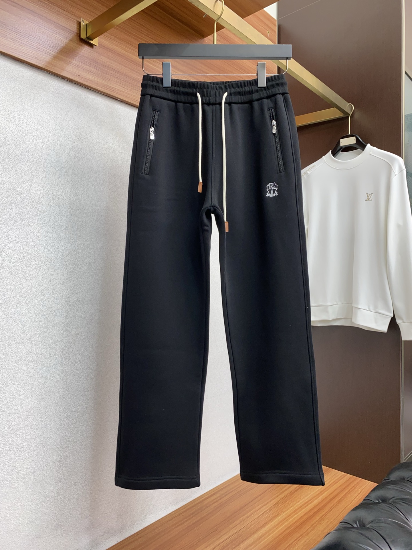 Brunello Cucinelli Male Sports Pants Cotton Fleece Lined S-m-l-xl