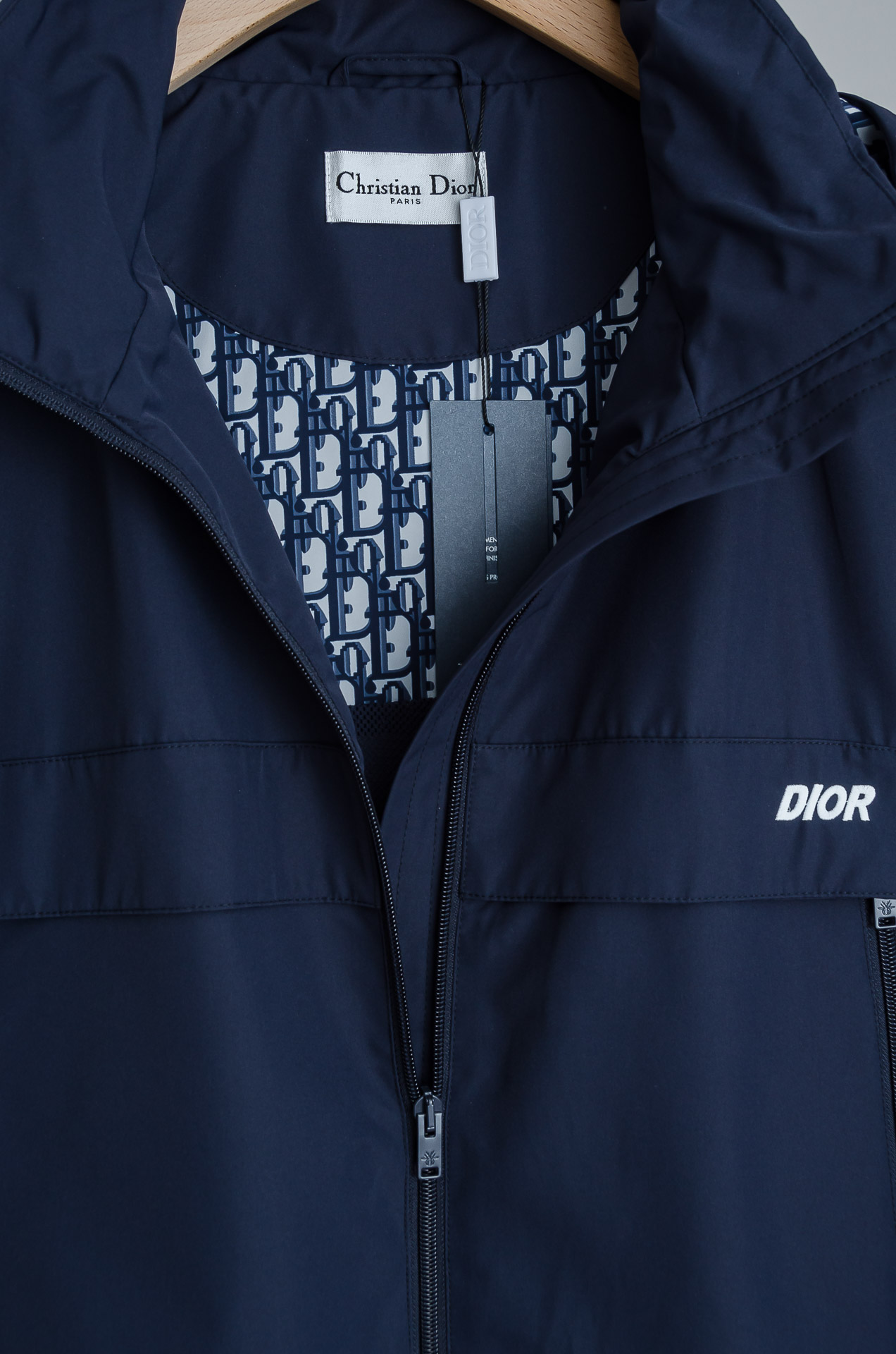 Dior Male Jacket Polyester Hooded M-xxxl