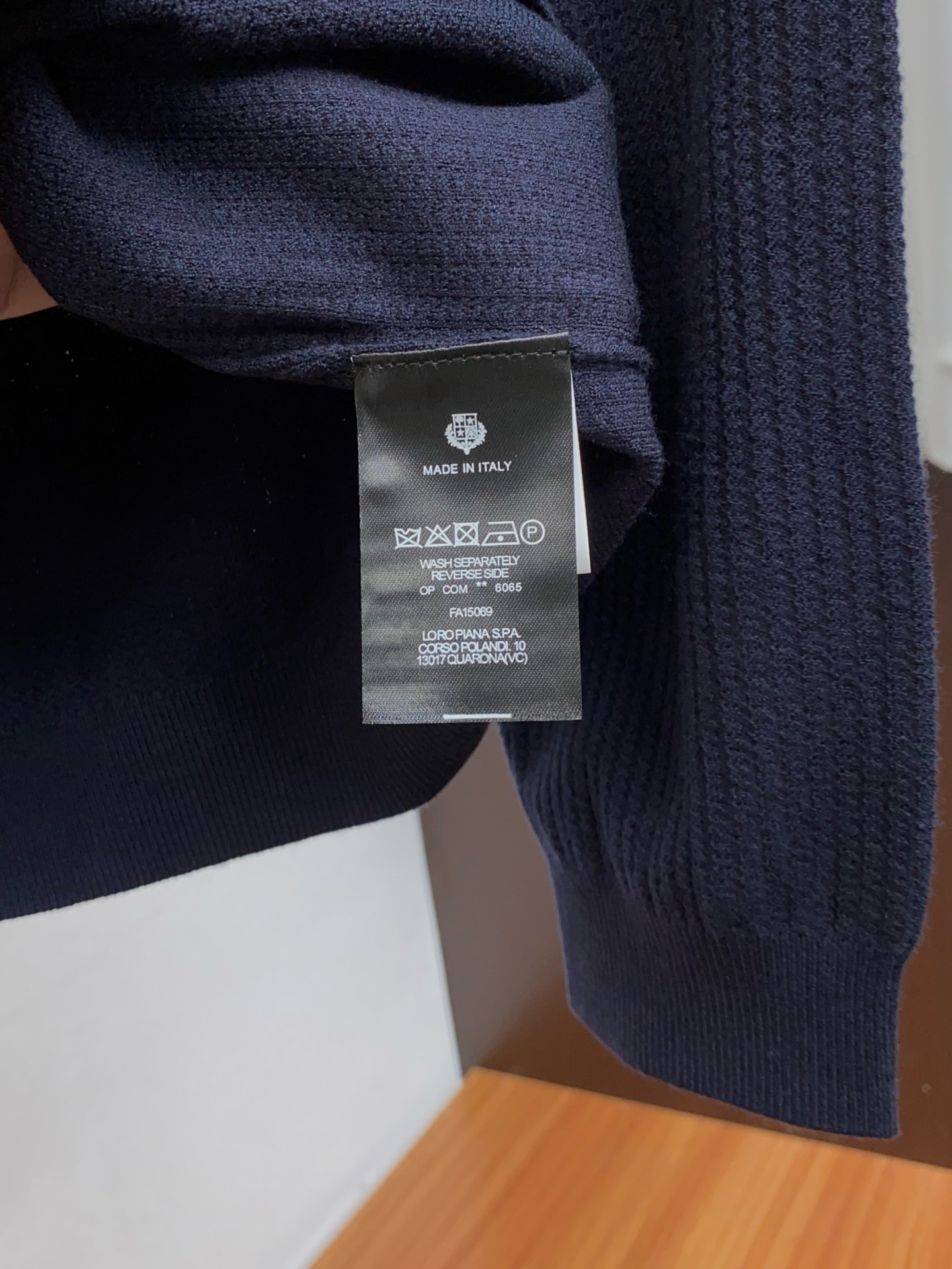 Loro Piana Male Basic Clothing Wool M-l-xl