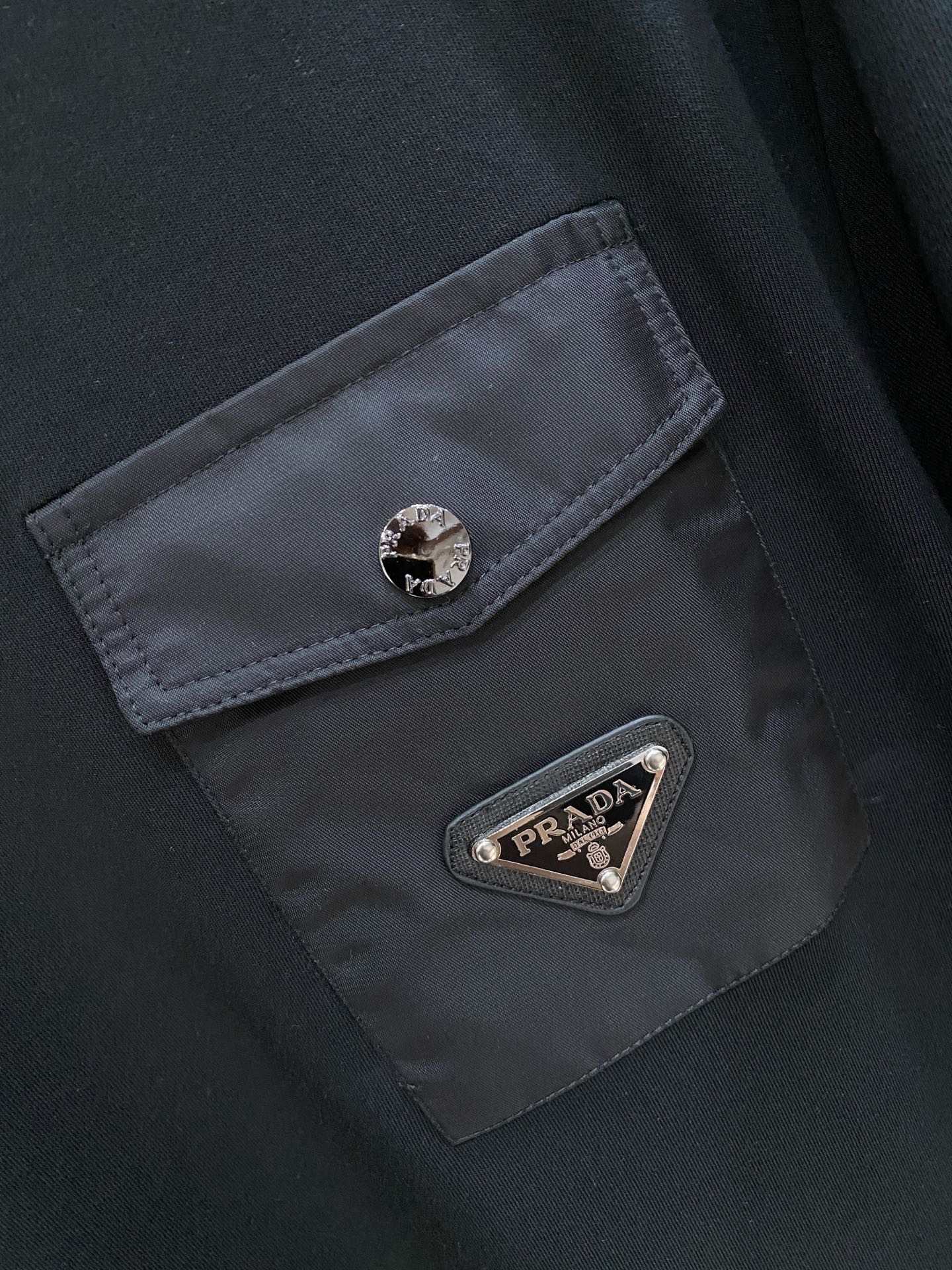 Prada Male Hoodie Black S