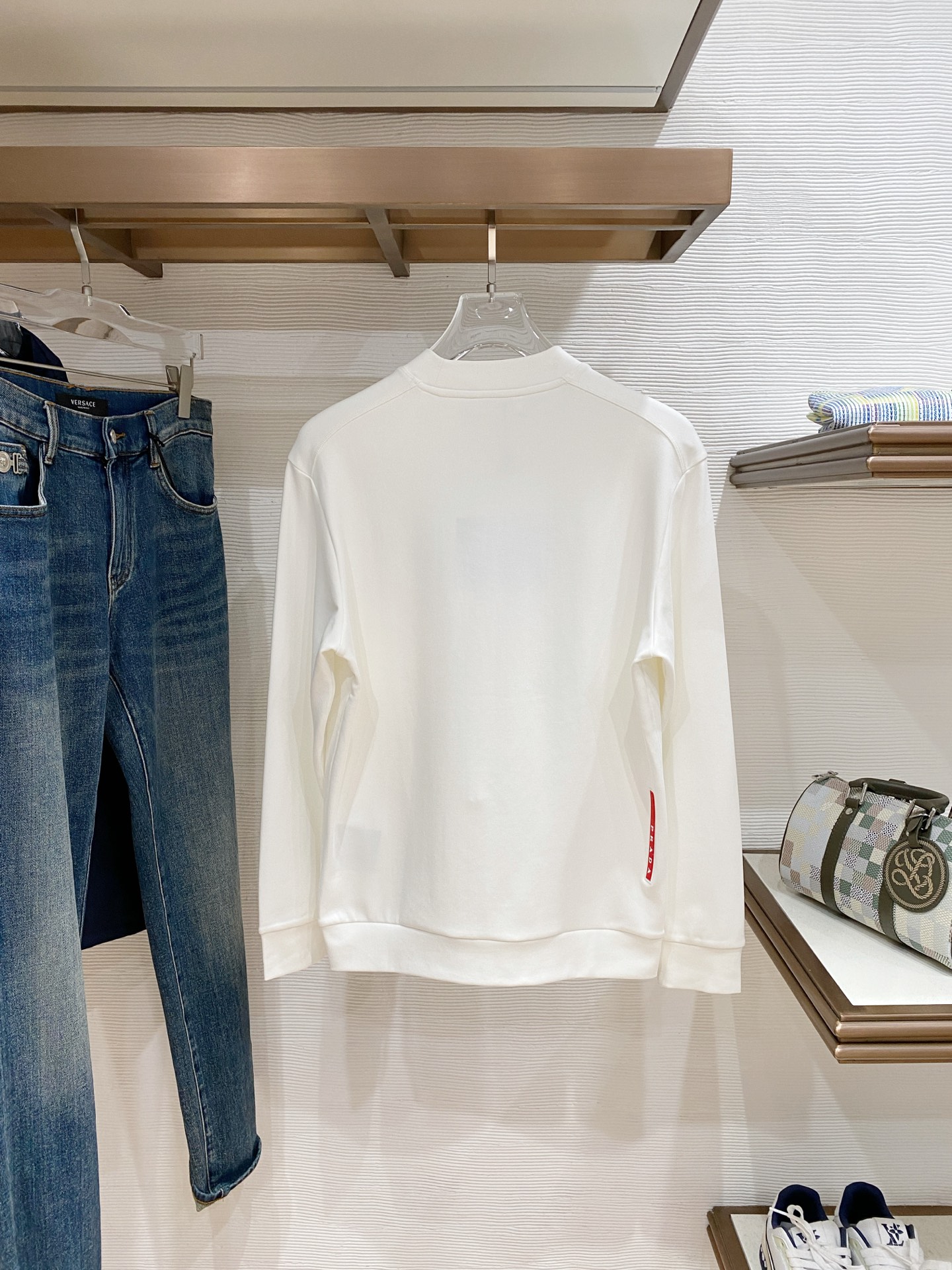 Prada Male Hoodie Black S