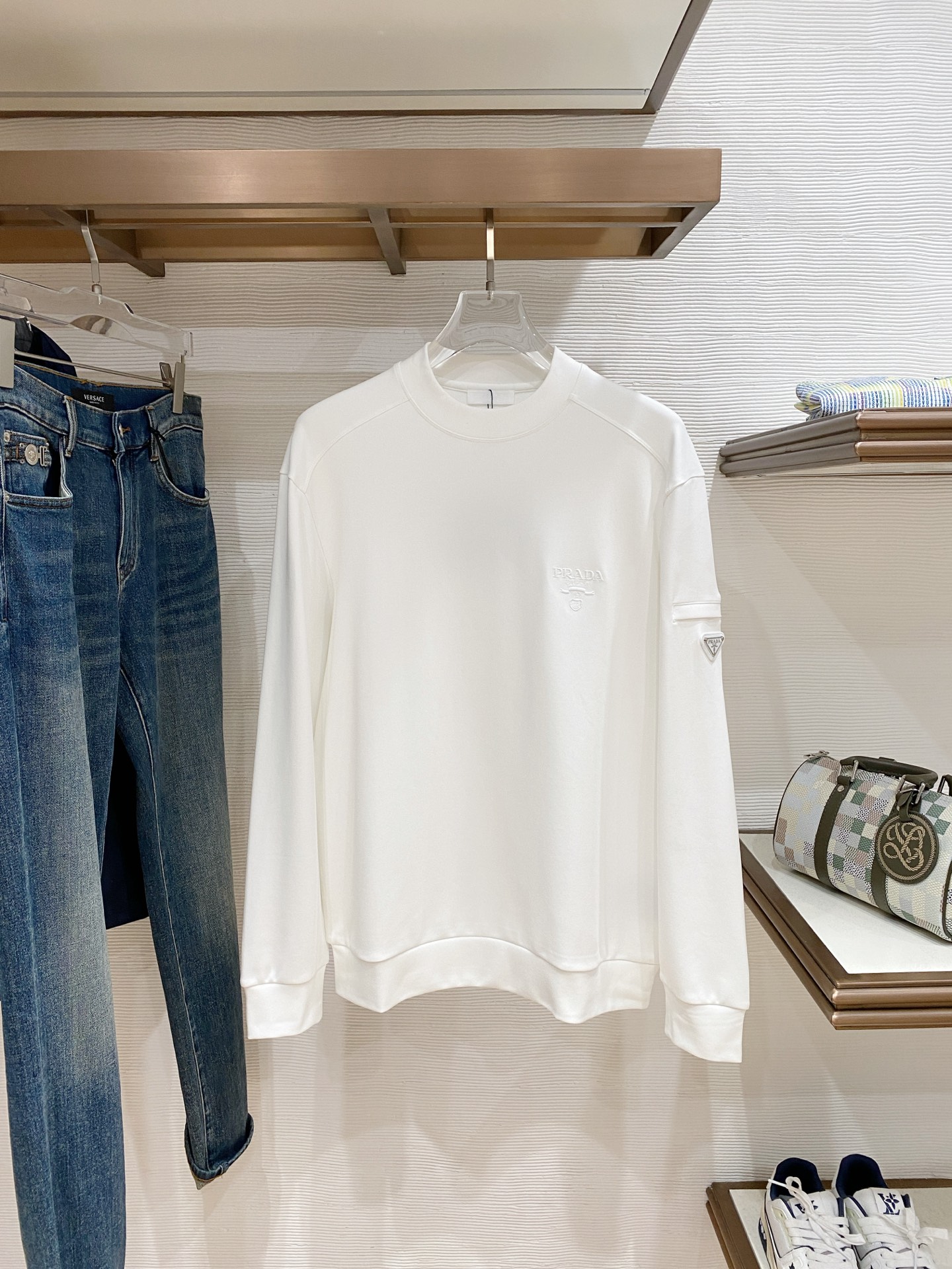 Prada Male Hoodie Black S