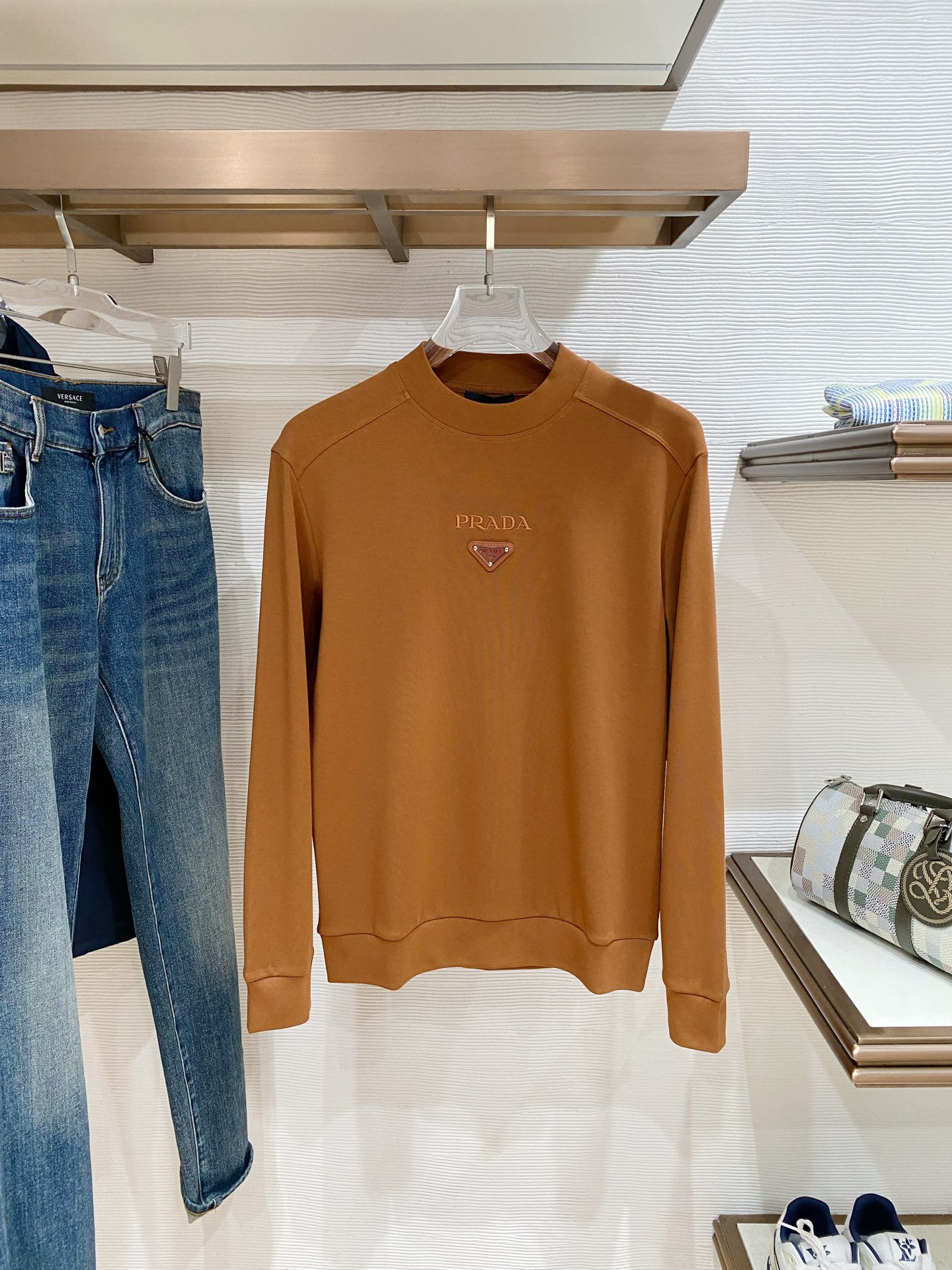 Prada Male Hoodie Black S