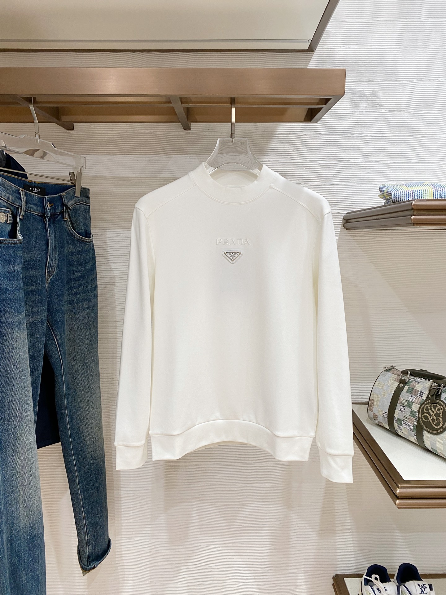 Prada Male Hoodie Black S