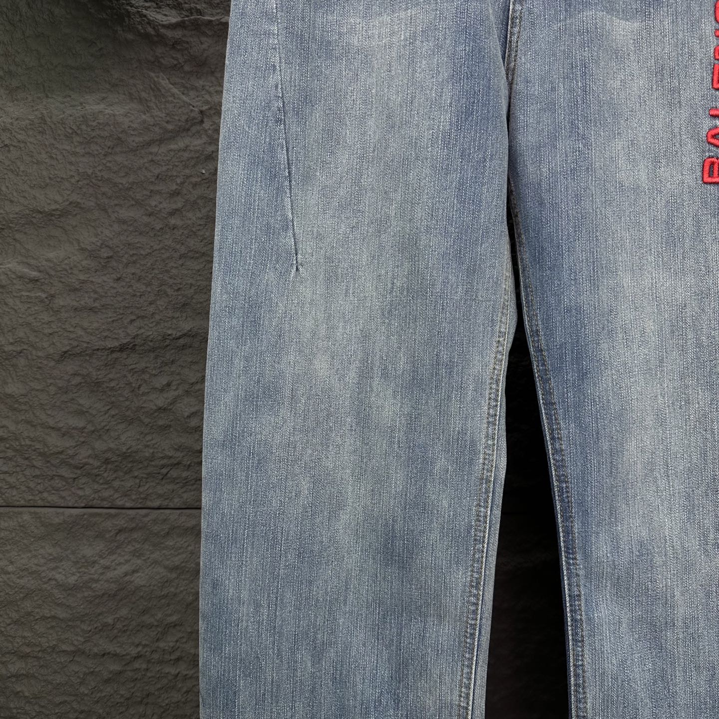 Balenciaga Couple Jeans Blue Loose Fit