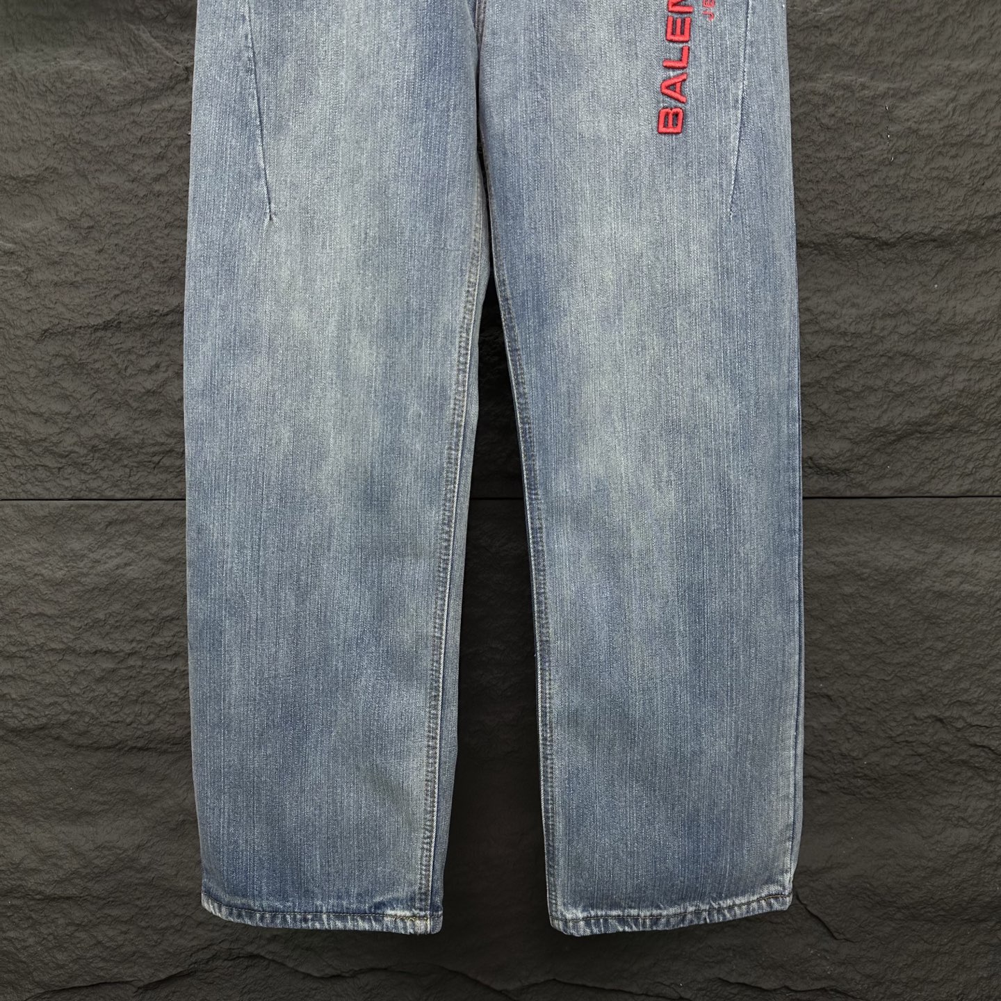 Balenciaga Couple Jeans Blue Loose Fit