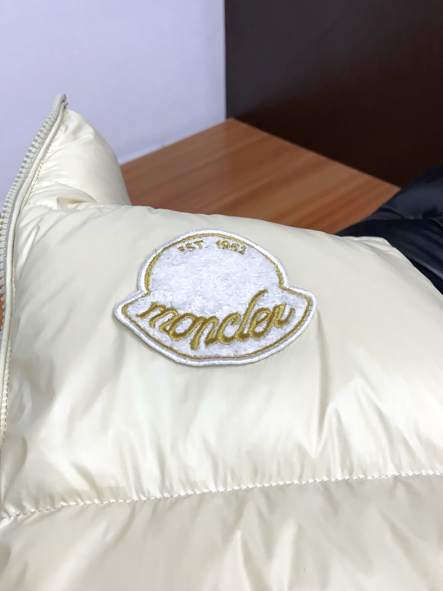 Moncler Male Down Vest White Duck Down Hooded M-l