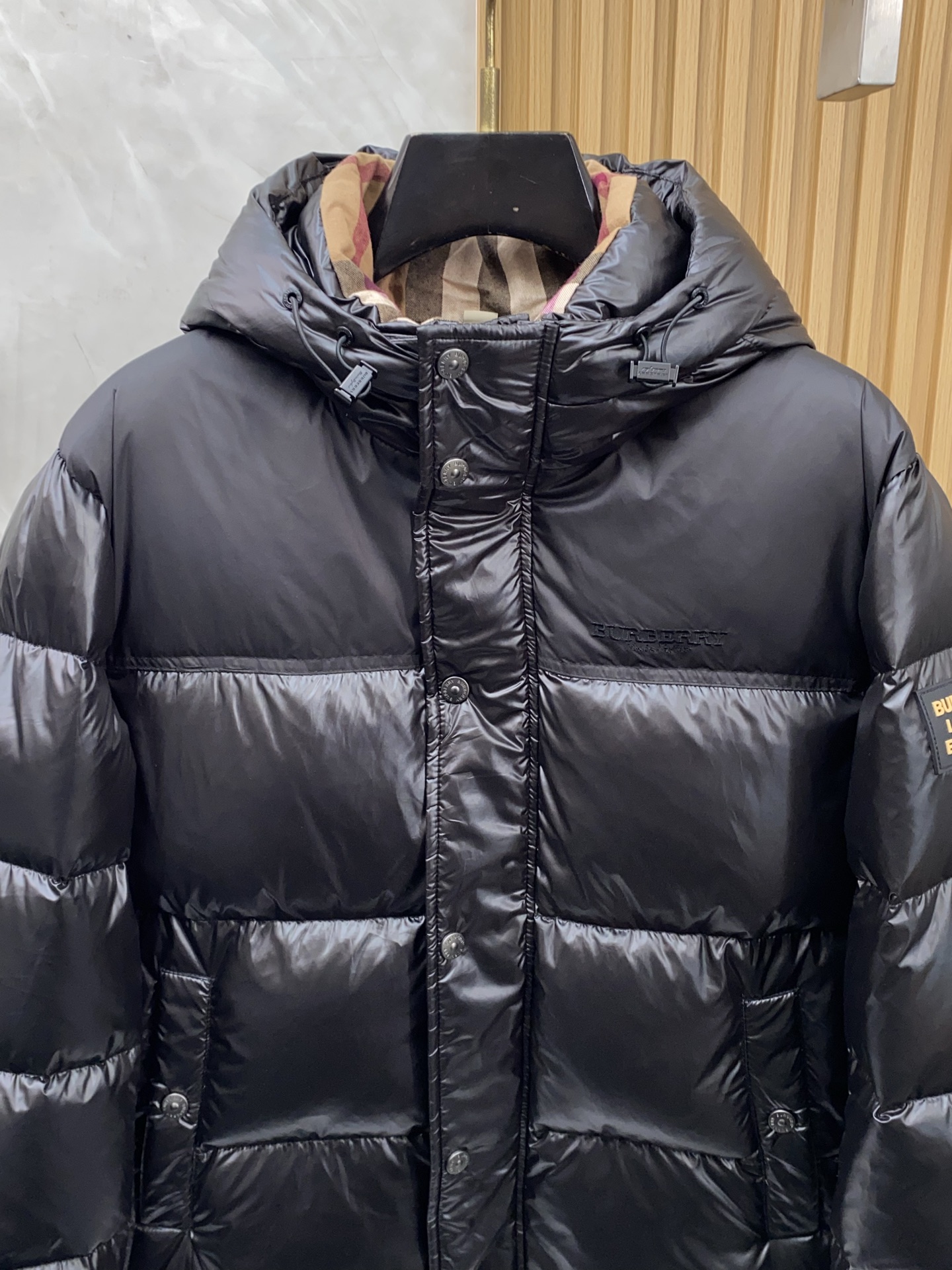 Burberry Male Down Jacket White Duck Down Hooded M-l-xl