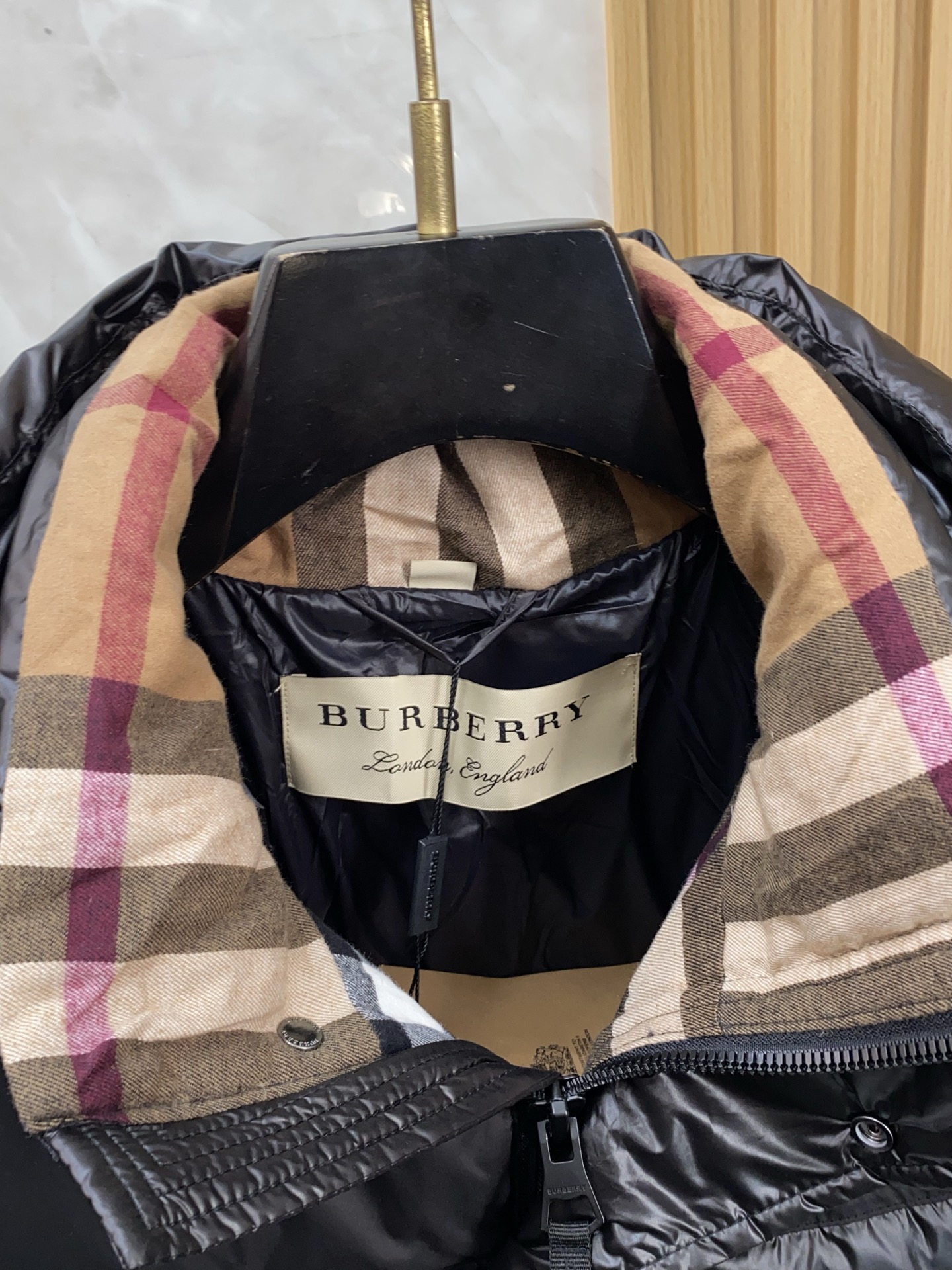 Burberry Male Down Jacket White Duck Down Hooded M-l-xl