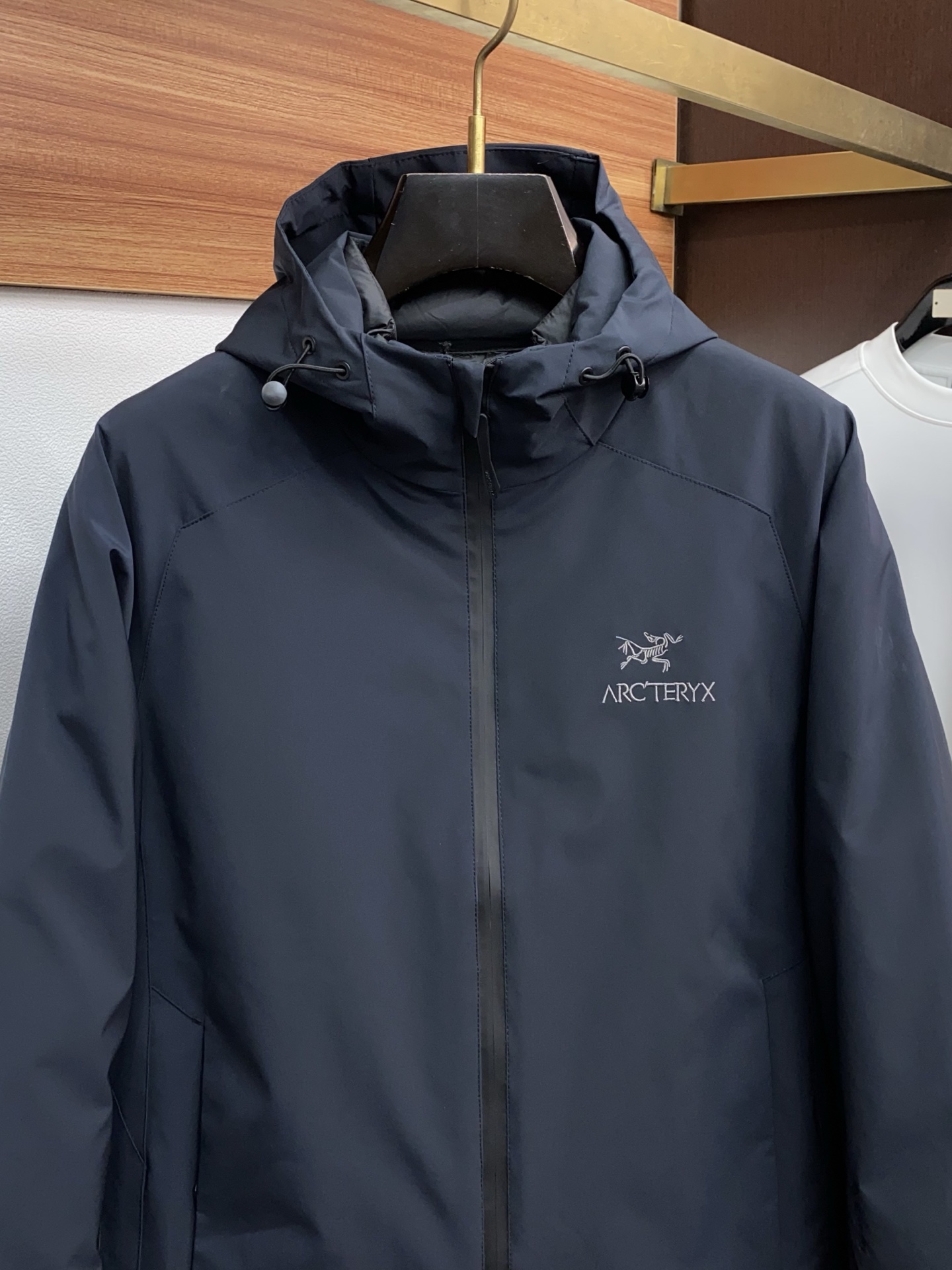 Arcteryx Male Down Jacket White Duck Down Hooded L-xl
