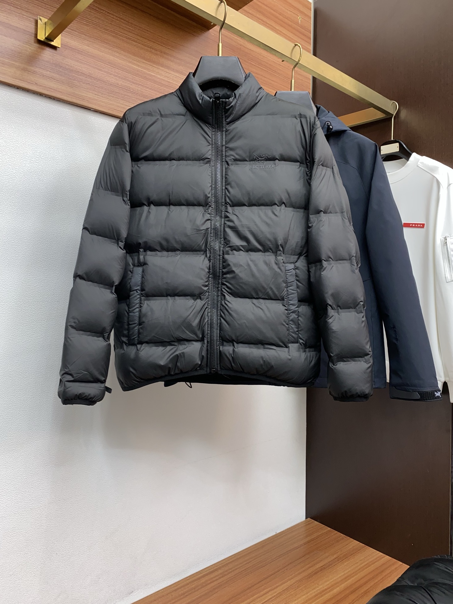 Arcteryx Male Down Jacket White Duck Down Hooded L-xl