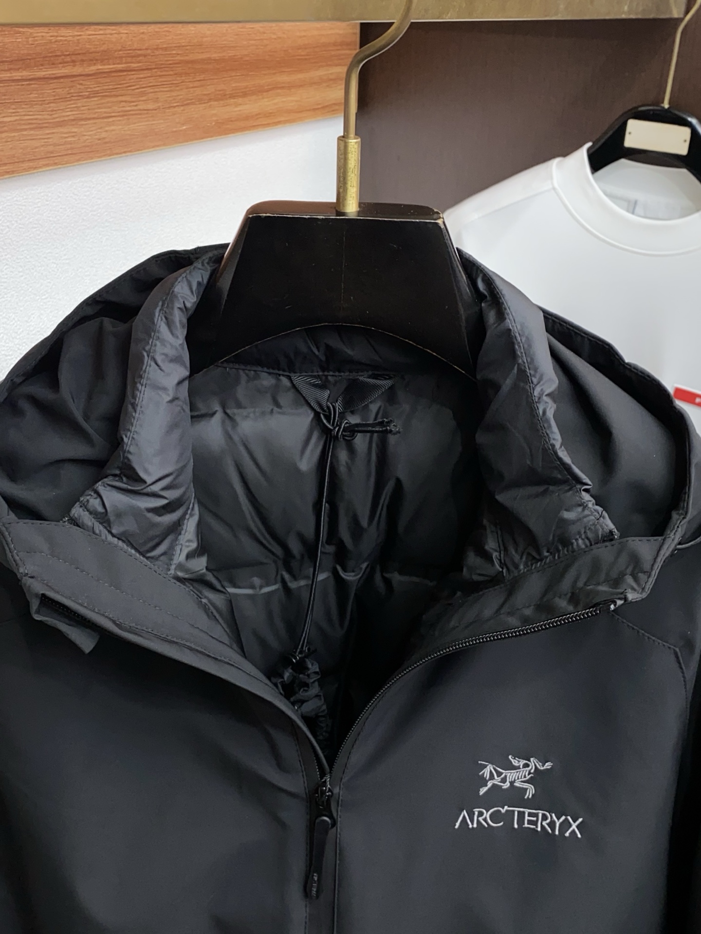 Arcteryx Male Down Jacket White Duck Down Hooded L-xl