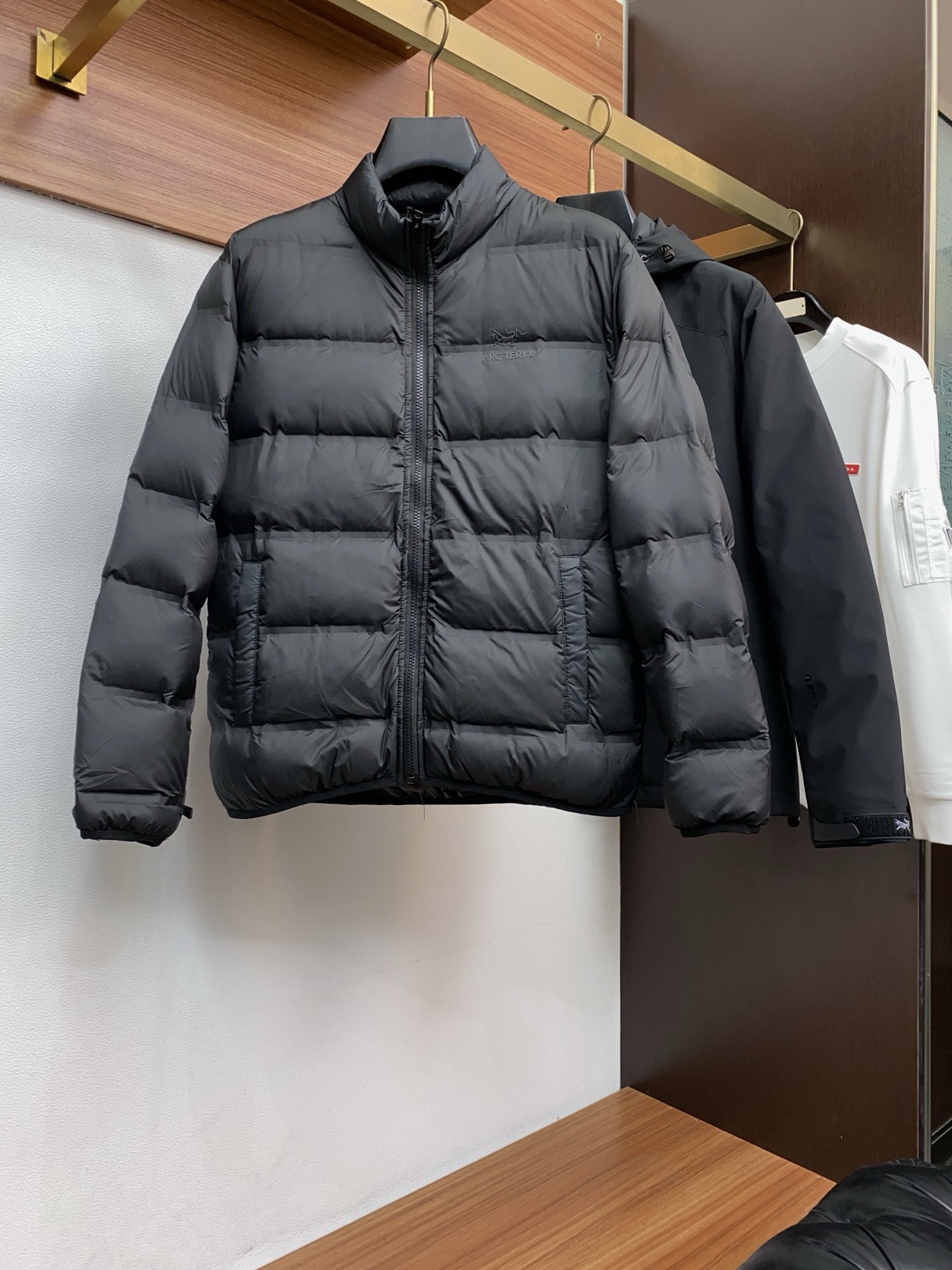 Arcteryx Male Down Jacket White Duck Down Hooded L-xl