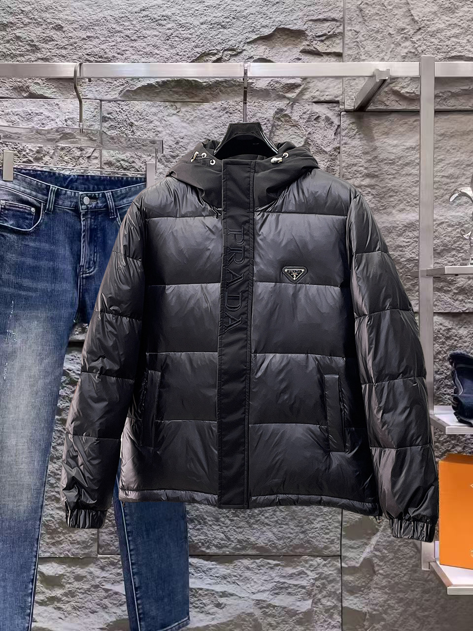 Prada Couple Down Jacket Goose Down M-l-xl