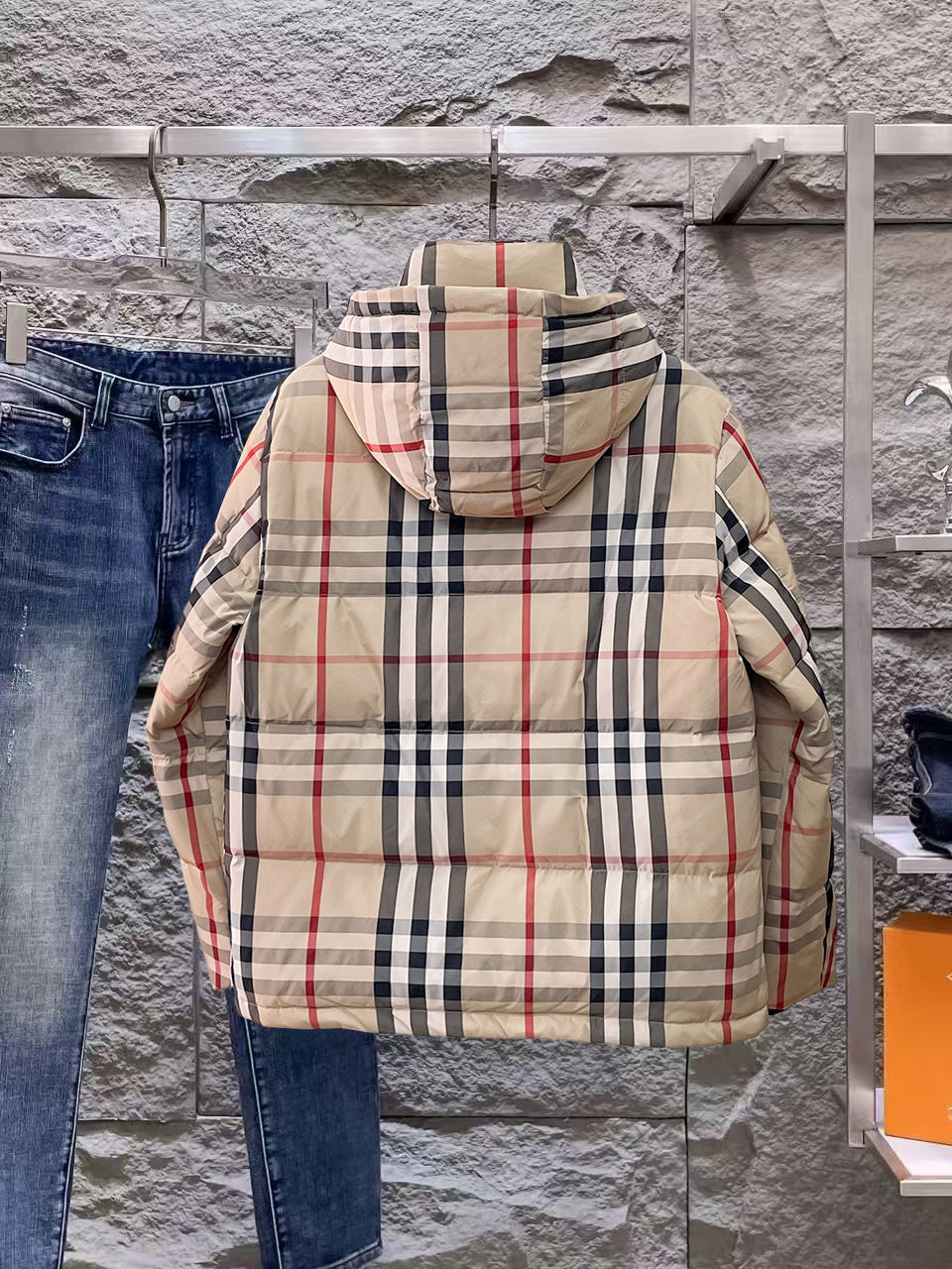 Burberry Couple Down Jacket Goose Down M-l-xl