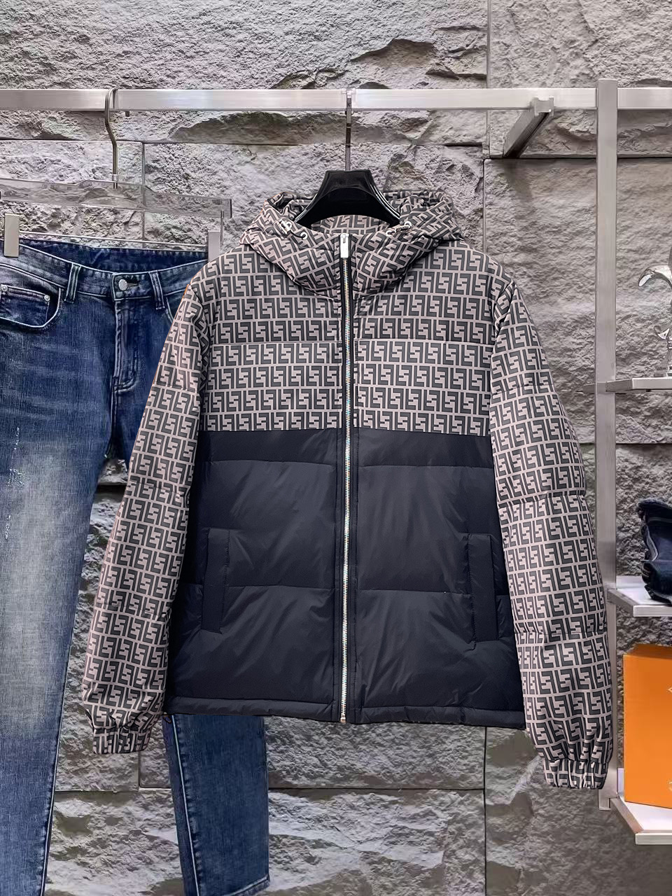 Fendi Couple Down Jacket Goose Down M-l-xl