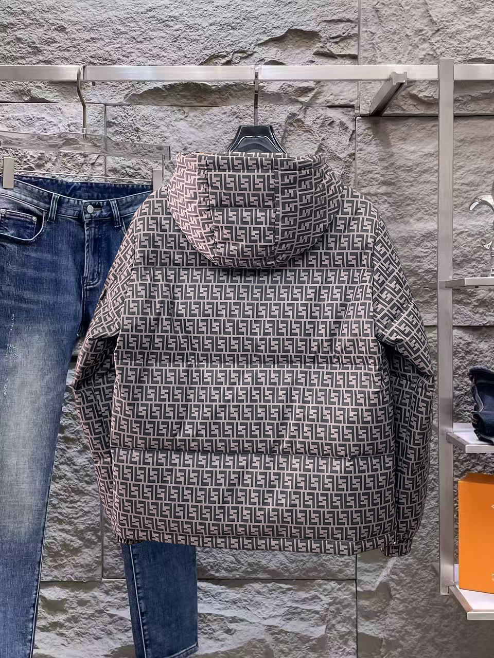 Fendi Couple Down Jacket Goose Down M-l-xl