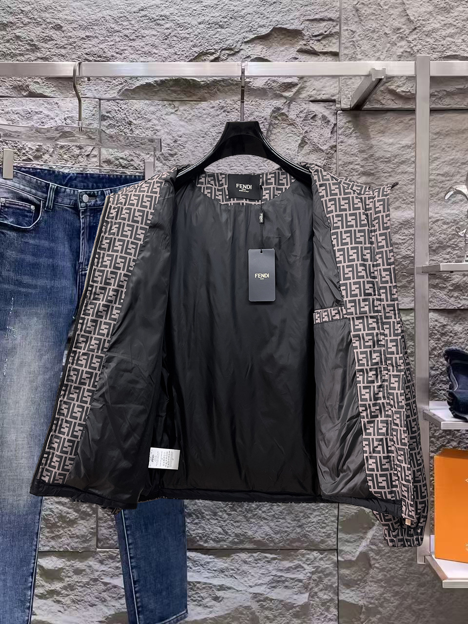 Fendi Couple Down Jacket Goose Down M-l-xl