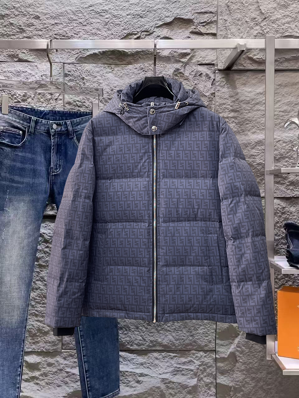 Fendi Couple Down Jacket Goose Down M-l-xl