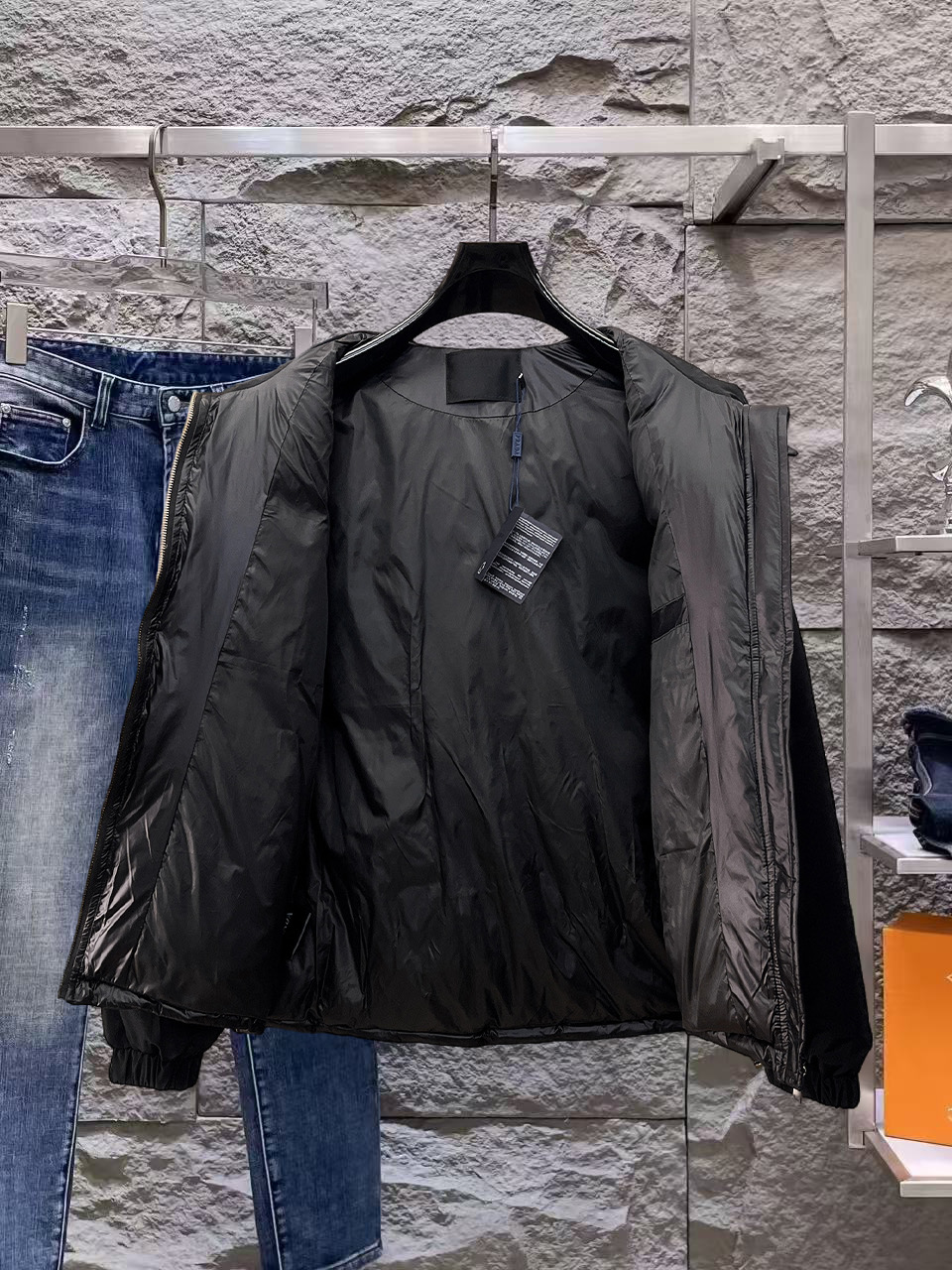 Prada Couple Down Jacket Goose Down M-l-xl