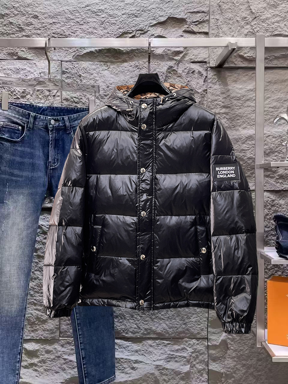 Burberry Couple Down Jacket Goose Down M-l-xl