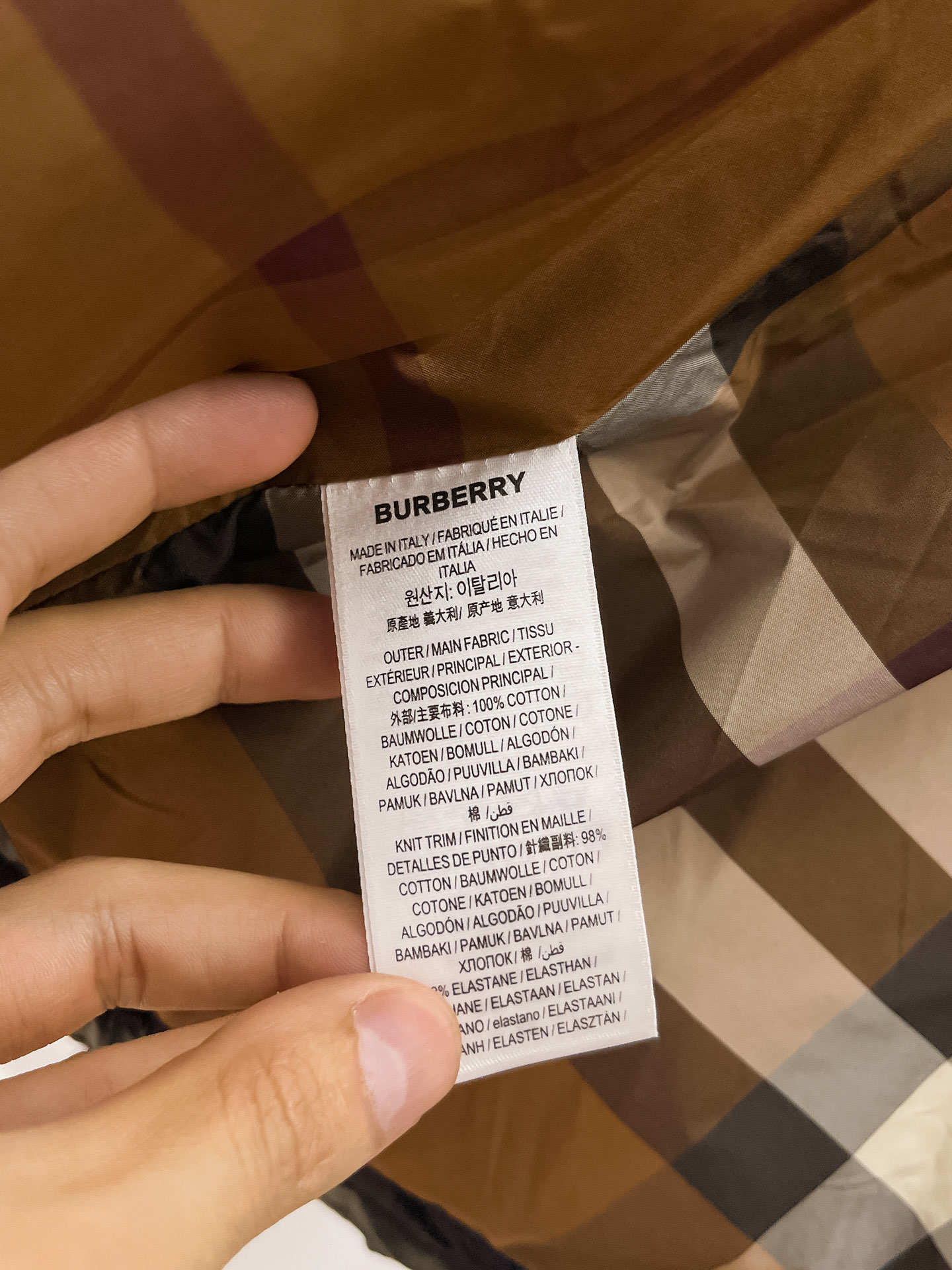 Burberry Couple Down Jacket Goose Down M-l-xl