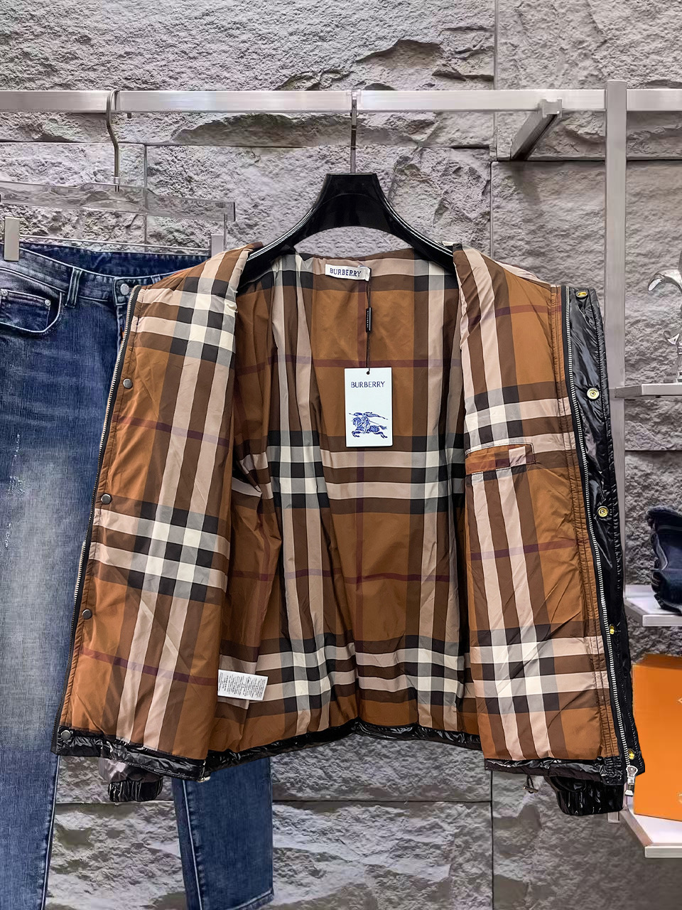 Burberry Couple Down Jacket Goose Down M-l-xl