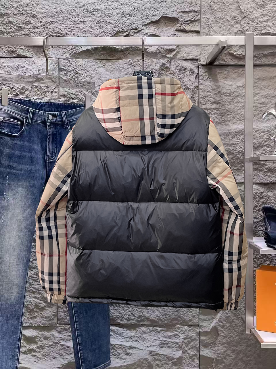 Burberry Couple Down Jacket Goose Down M-l-xl