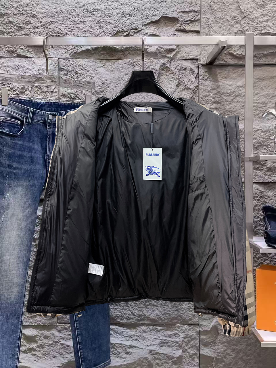 Burberry Couple Down Jacket Goose Down M-l-xl