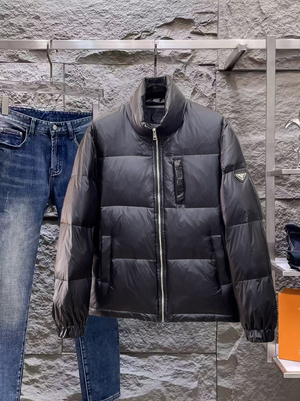 Prada Couple Down Jacket Goose Down M-l-xl