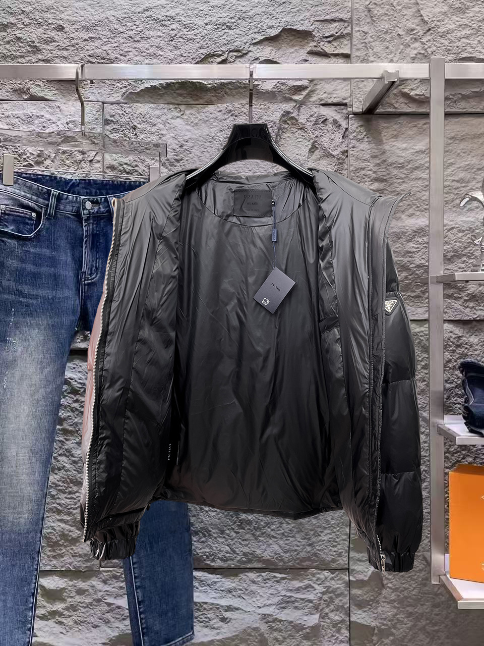 Prada Couple Down Jacket Goose Down M-l-xl