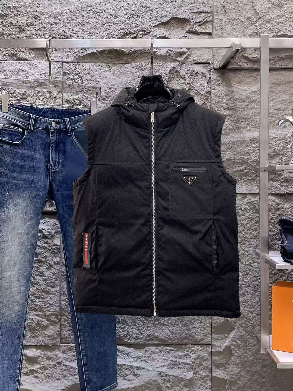 Prada Couple Down Jacket Goose Down M-l-xl