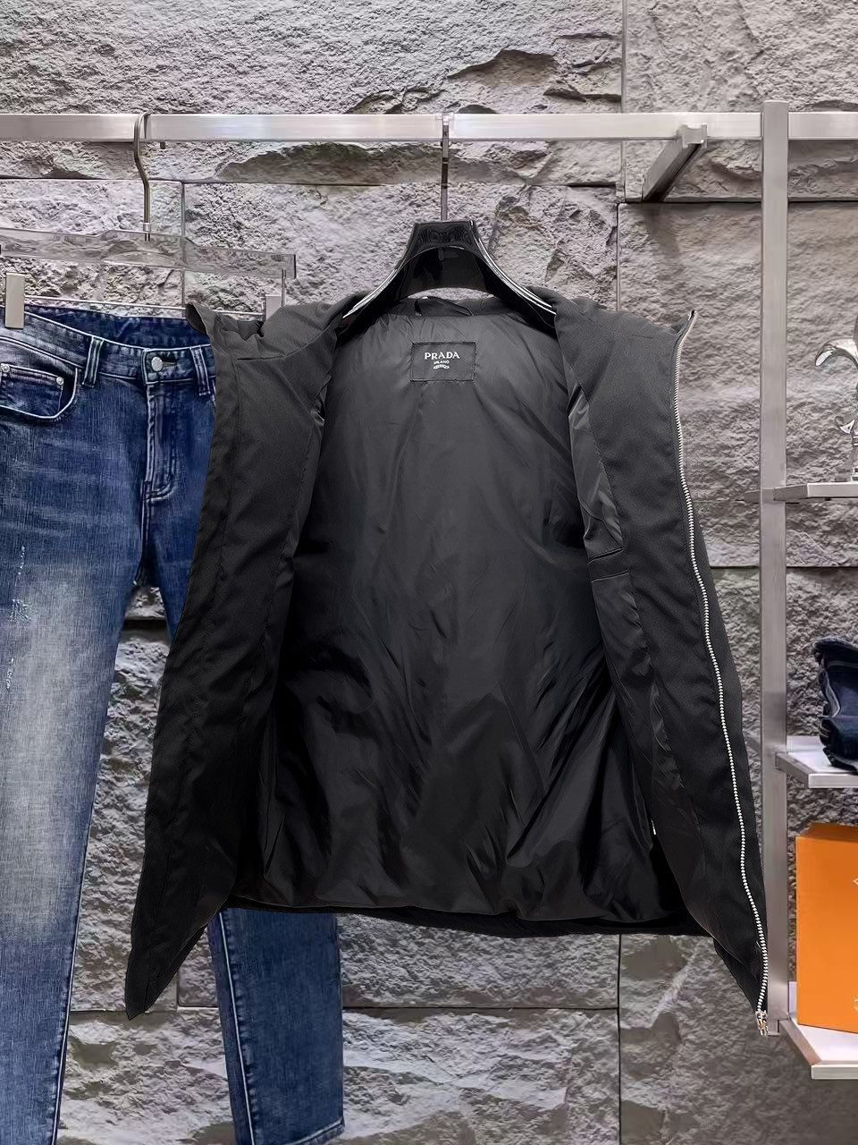 Prada Couple Down Jacket Goose Down M-l-xl