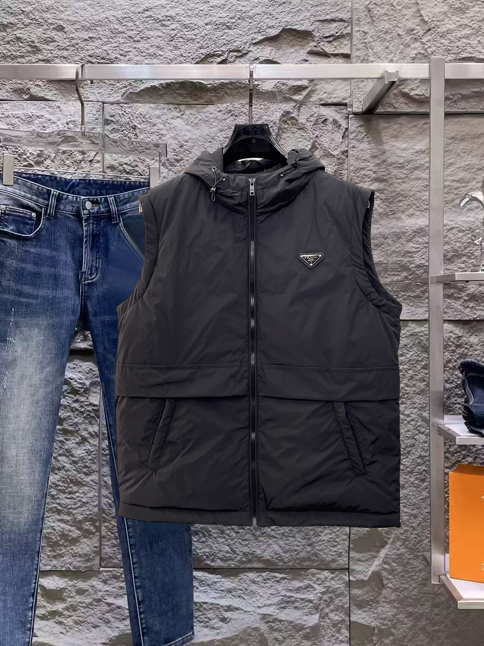 Prada Couple Down Jacket Goose Down M-l-xl