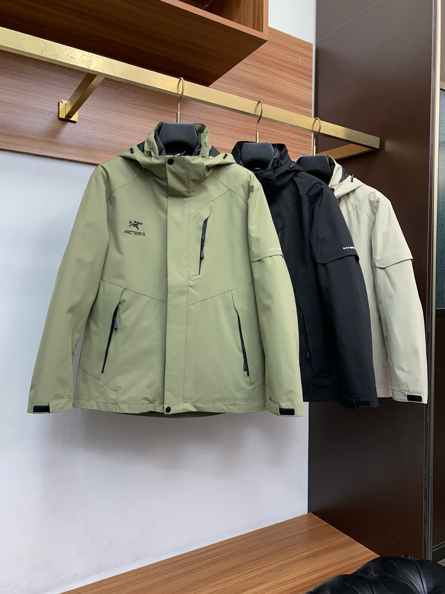 Arcteryx Male Down Jacket White Duck Down Hooded S-l-xl