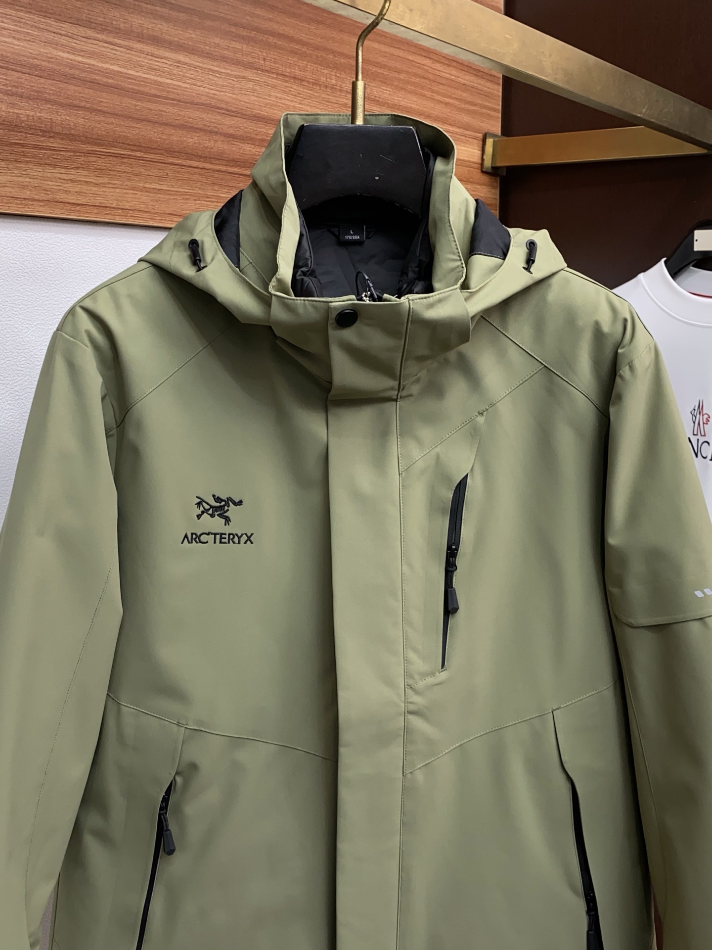 Arcteryx Male Down Jacket White Duck Down Hooded S-l-xl