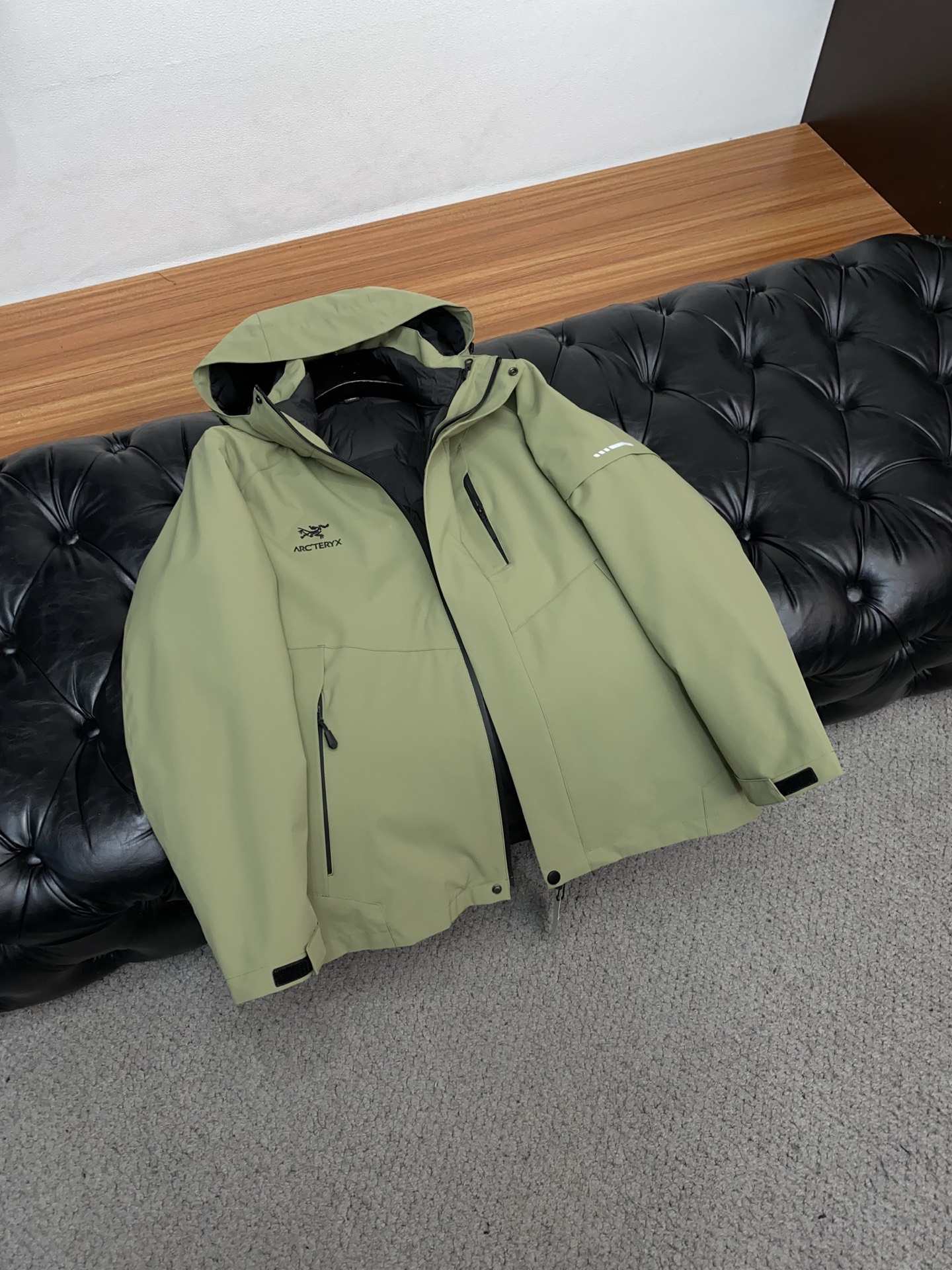 Arcteryx Male Down Jacket White Duck Down Hooded S-l-xl