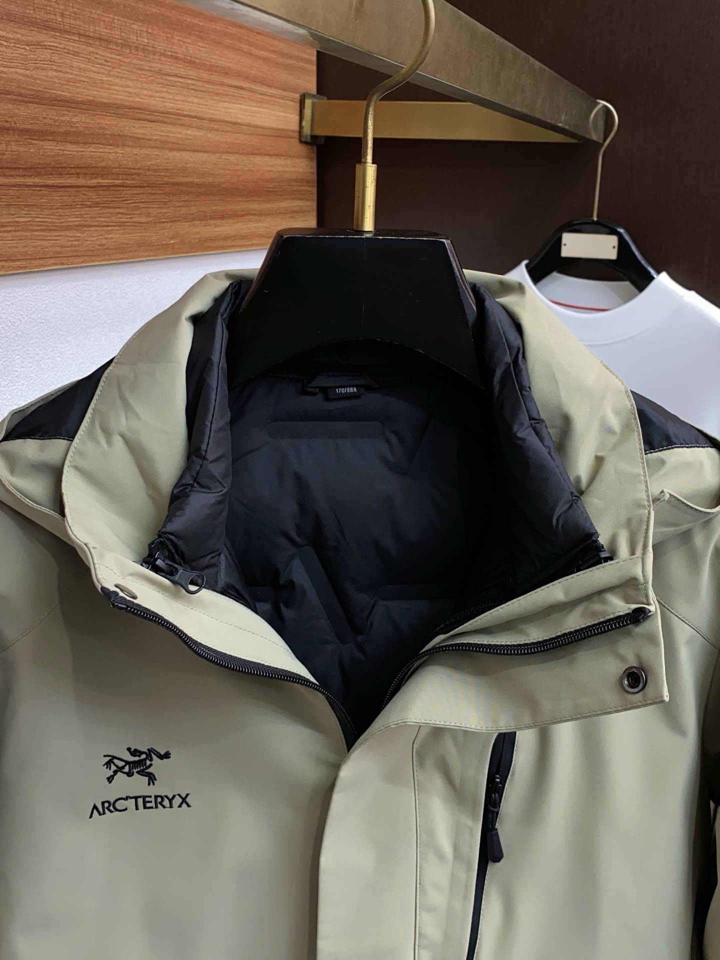 Arcteryx Male Down Jacket White Duck Down Hooded S-l-xl