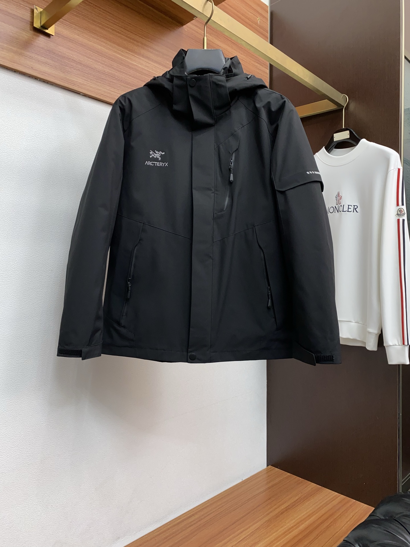 Arcteryx Male Down Jacket White Duck Down Hooded S-l-xl