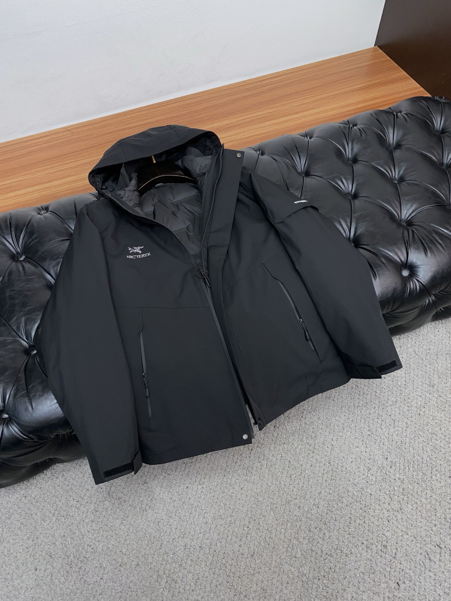 Arcteryx Male Down Jacket White Duck Down Hooded S-l-xl