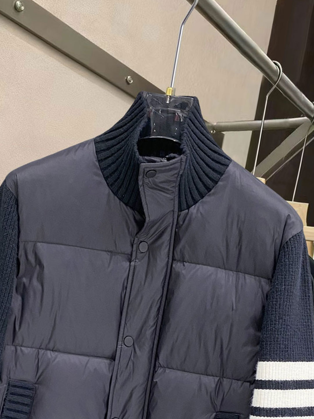 Thom Browne Down Jacket Knitted Slim Fit M-xl